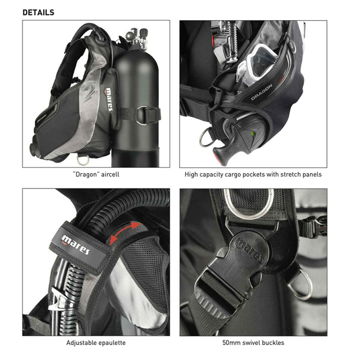 Dive Bcd Dragon Sls XS Mares 417223XS