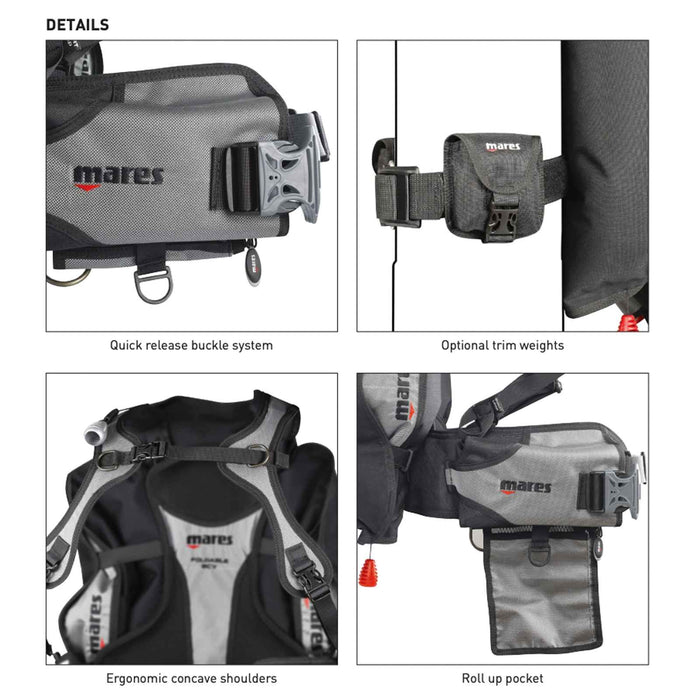 Dive Bcd Magellan Black XXS-XS Mares 417226XXSXS