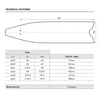Pinne da apnea X-Wing Apnea Soft EU 38-39-UK 5-6-USA 6-7 Mares 420416SFT038