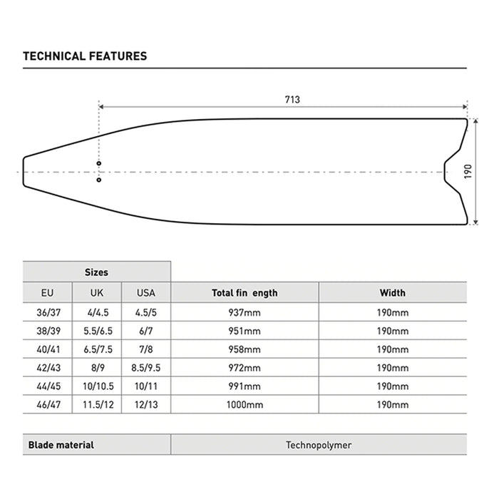 Freediving Fins Mares X-Wing