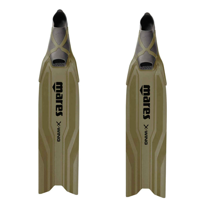 Palmes d'apnée X-Wing courtes Olive-Olive EU 38-39-UK 5-6-USA 6-7 Mares 420421038OLOL