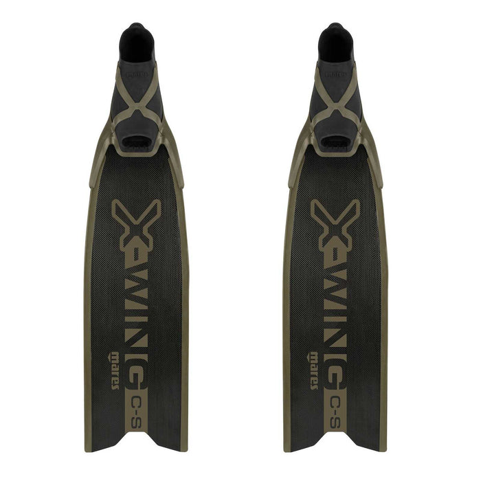 Freediving Fins X-Wing C-S Soft Black-Green EU 36-37-UK 3-4-USA 4-5 Mares 420422SFT036