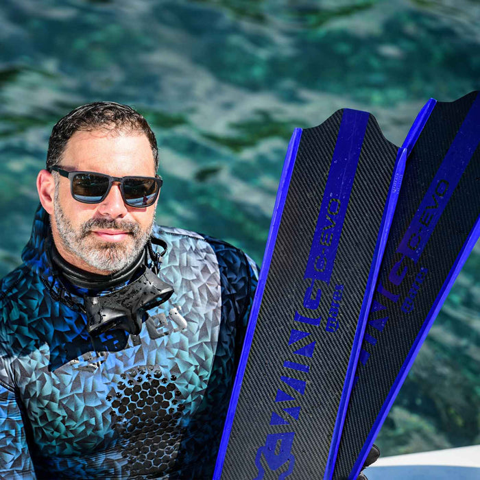 Pinne da apnea X-Wing C-Evo Medium Nero-Blu EU 38-39-UK 5-6-USA 6-7 Mares 420423MED038