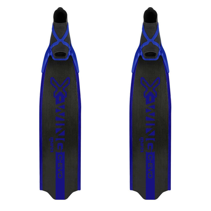 Pinne da apnea X-Wing C-Evo Soft Nero-Blu EU 38-39-UK 5-6-USA 6-7 Mares 420423SFT038