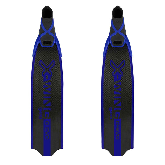 Pinne da apnea X-Wing C-Evo Soft Nero-Blu EU 44-45-UK 10-10,5-USA 10-11 Mares 420423SFT044