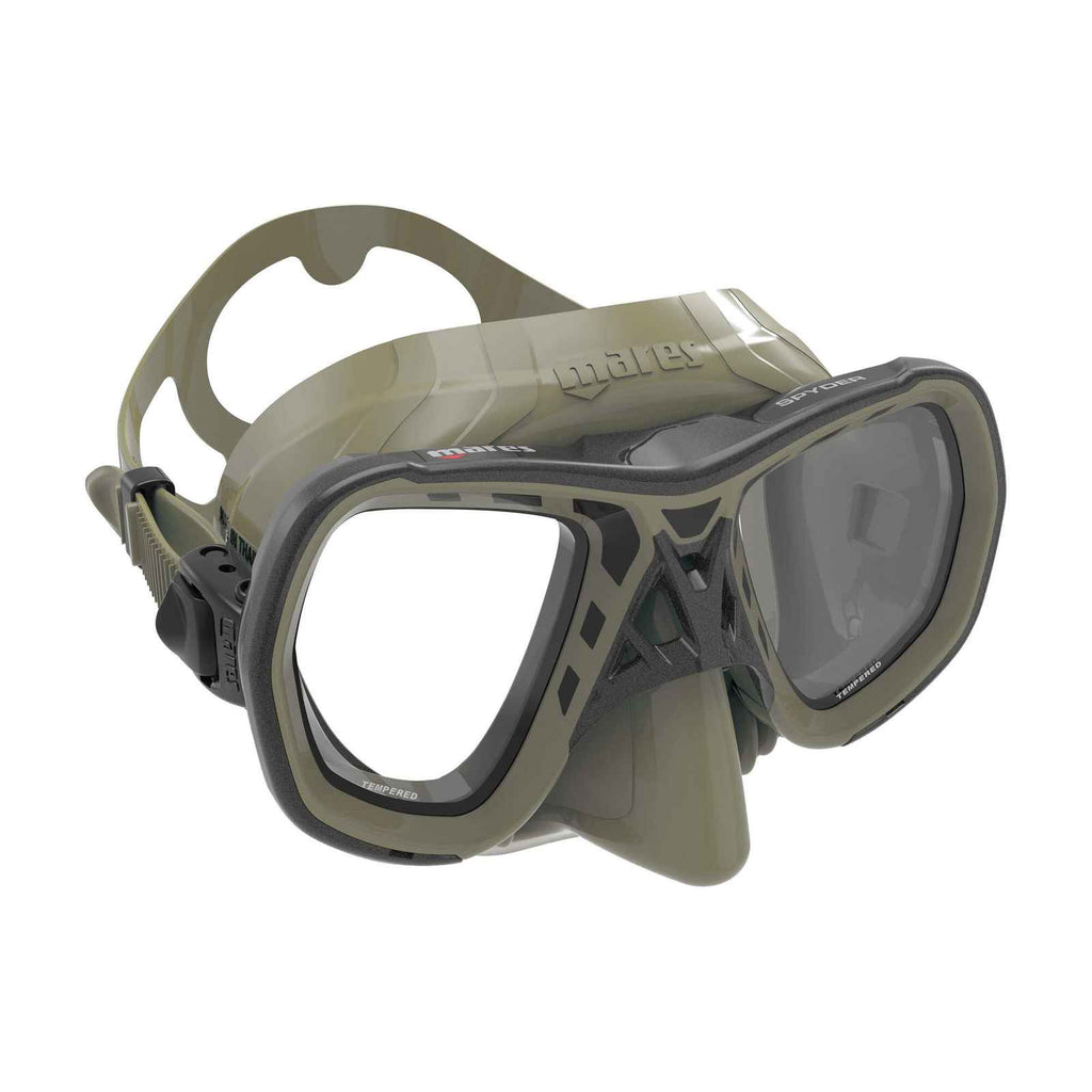 Masque de chasse sous-marine Spyder SF Noir-Olive Mares 421415EBBOLOL