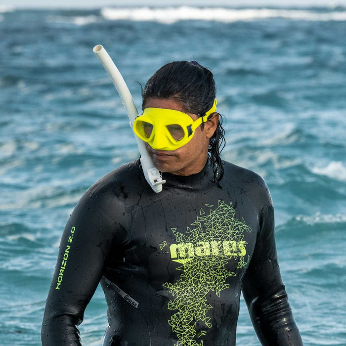 Máscara de pesca submarina X-Tream Amarillo-Negro Mares 421417BXYLBK