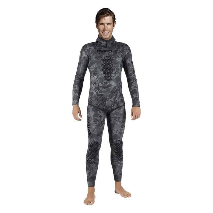 Freediving Wetsuit Jacket Explorer 70 7mm Camo-Black Size 5 Mares 422037S5