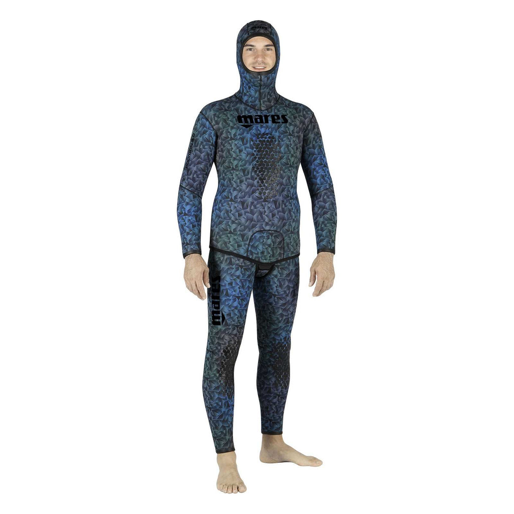 Apnoe-Neoprenjacke Polygon 50 5 mm Blau-Indigo Größe 2 Mares 422306S2