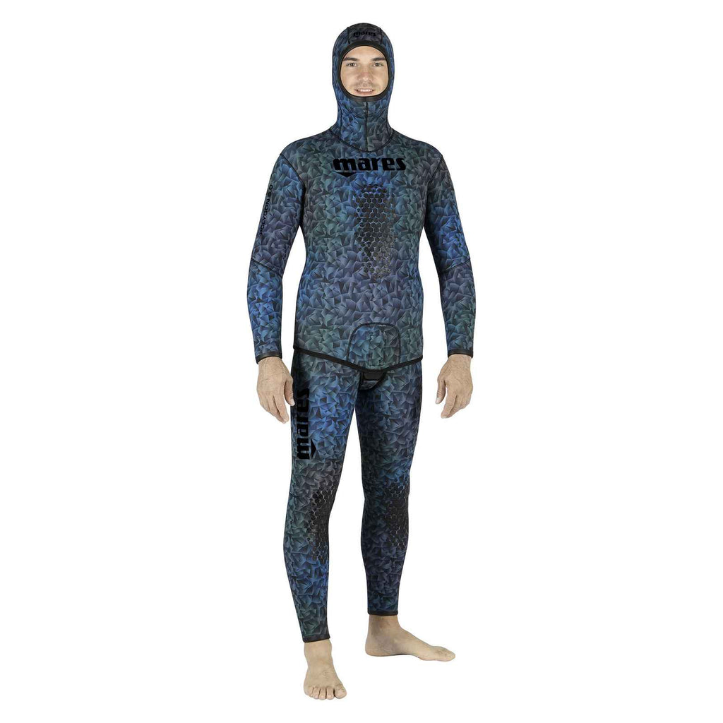 Apnoe-Neoprenhose Polygon 865 6,5mm Blau-Indigo Größe 3 Mares 422309S3