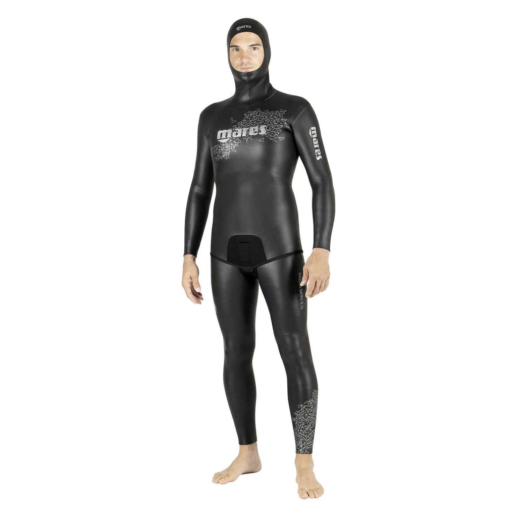 Apnoe-Neoprenjacke Prism Skin Herren 3mm Schwarz Größe 2 Mares 422314S2