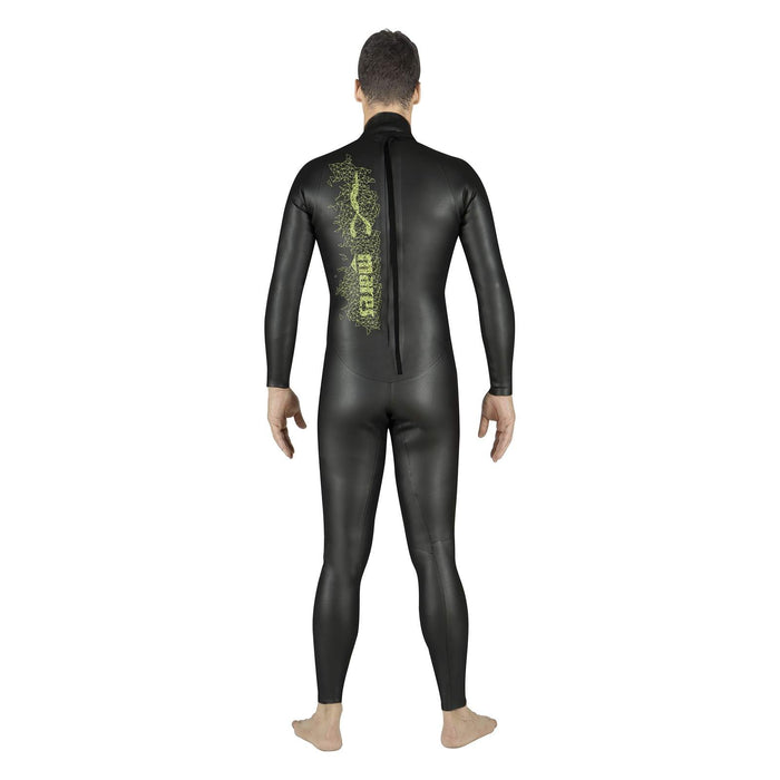Combinaison intégrale d'apnée Horizon Homme 2 mm Noir-Lime Taille 2 Mares 422316S2