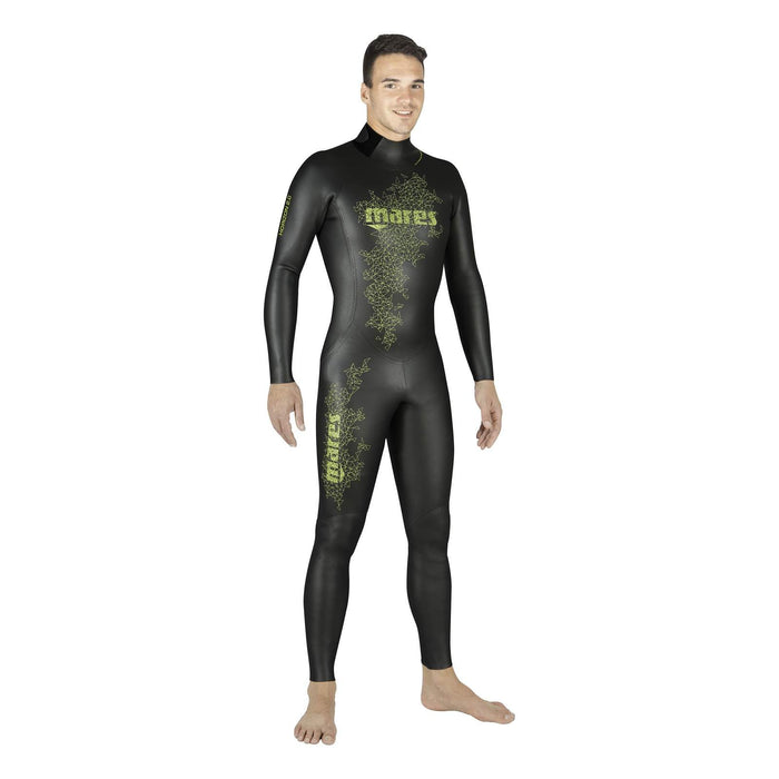 Apnoe-Neoprenanzug Steamer Horizon Herren 2mm Schwarz-Limette Größe 5 Mares 422316S5