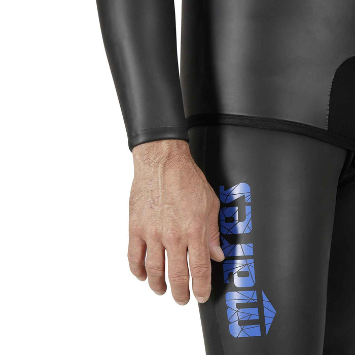 Freediving Wetsuit Jacket Prism Skin Man 5mm Black-Blue Size 4 Mares 422322S4