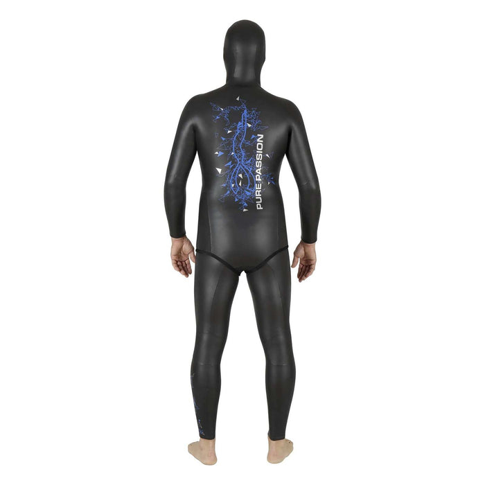 Apnoe-Neoprenhose Prism Skin Herren 5 mm Schwarz-Blau Größe 3 Mares 422323S3