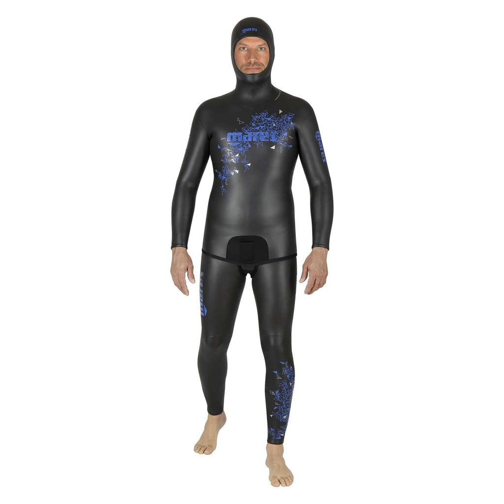 Apnoe-Neoprenhose Prism Skin Herren 5 mm Schwarz-Blau Größe 5 Mares 422323S5