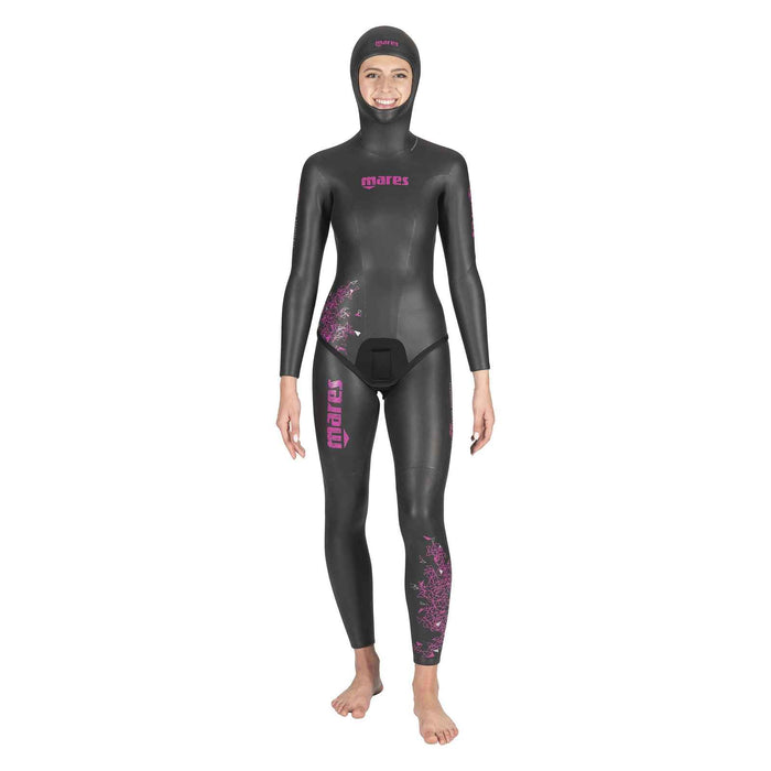 Freediving Wetsuit Jacket Prism Skin Woman 5mm Black-Pink Size 1 Mares 422324S1