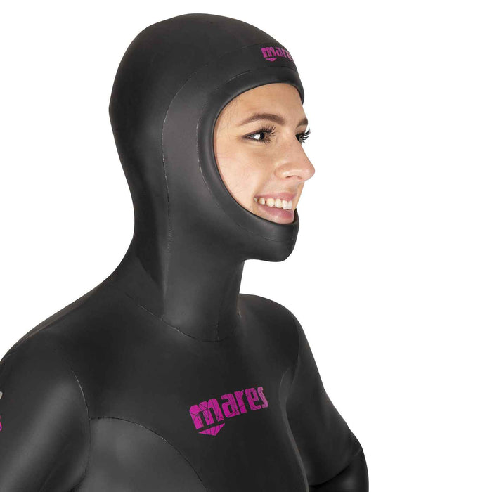 Freediving Wetsuit Jacket Prism Skin Woman 5mm Black-Pink Size 1 Mares 422324S1