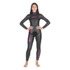 Chaqueta de traje de apnea Prism Skin Mujer 5 mm Negro-Rosa Talla 5 Mares 422324S5