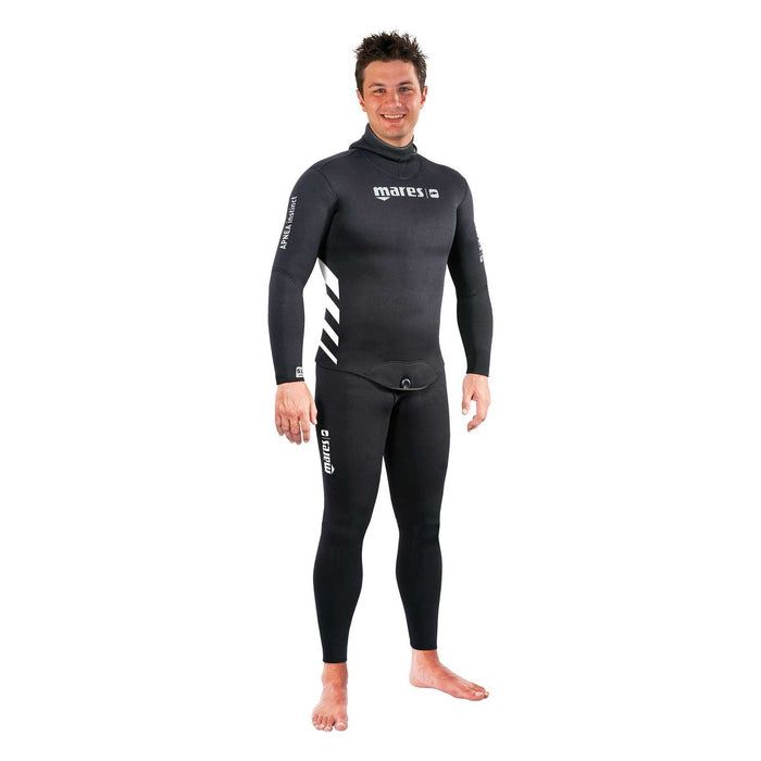 Freediving Wetsuit Jacket Apnea Instinct 50 Man 5mm Black-White Size 6 Mares 422459S6