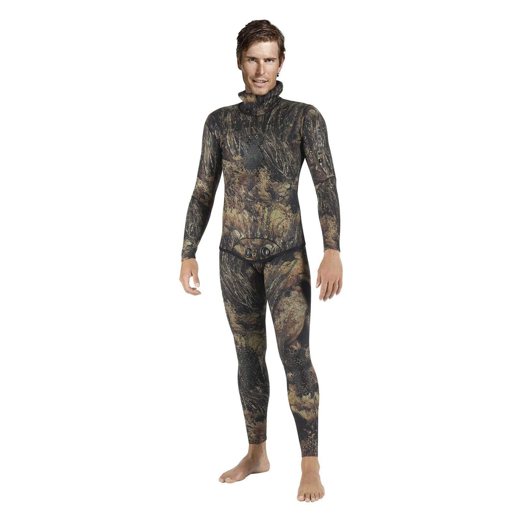 Apnoe-Neoprenanzug Long John Illusion 50 5 mm Ocean Floor-Camo Größe 6 Mares 422486S6
