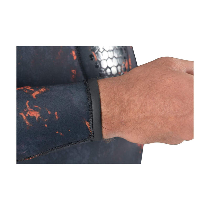Spearfishing Wetsuit Jacket Explorer Lava 50 5mm Camo-Orange Size 2 Mares 422502S2