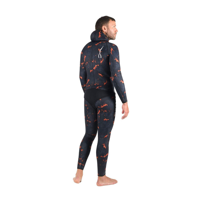 Spearfishing Wetsuit Jacket Explorer Lava 50 5mm Camo-Orange Size 5 Mares 422502S5