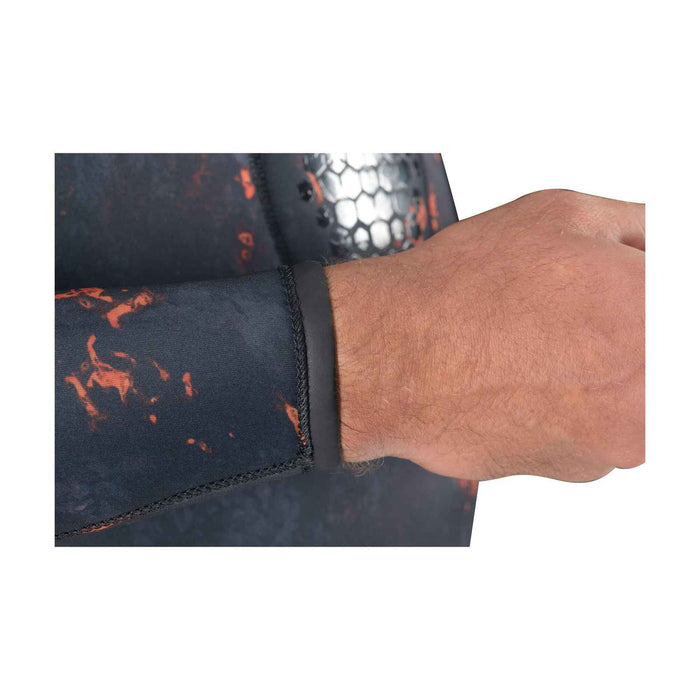 Spearfishing-Neoprenjacke Explorer Lava 50 5 mm Camo-Orange Größe 6 Mares 422502S6