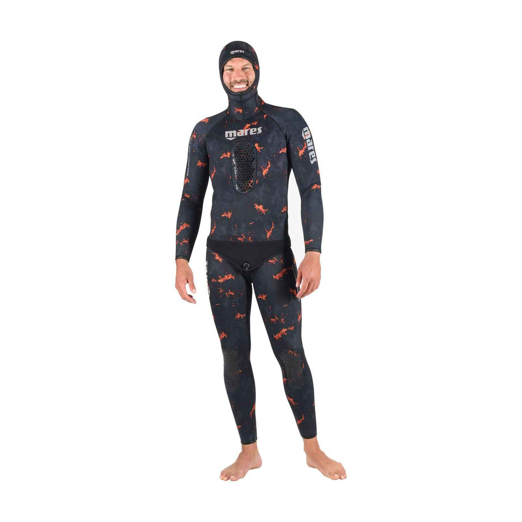 Spearfishing Wetsuit Pants Explorer Lava 50 5mm Camo-Orange Size 5 Mares 422503S5