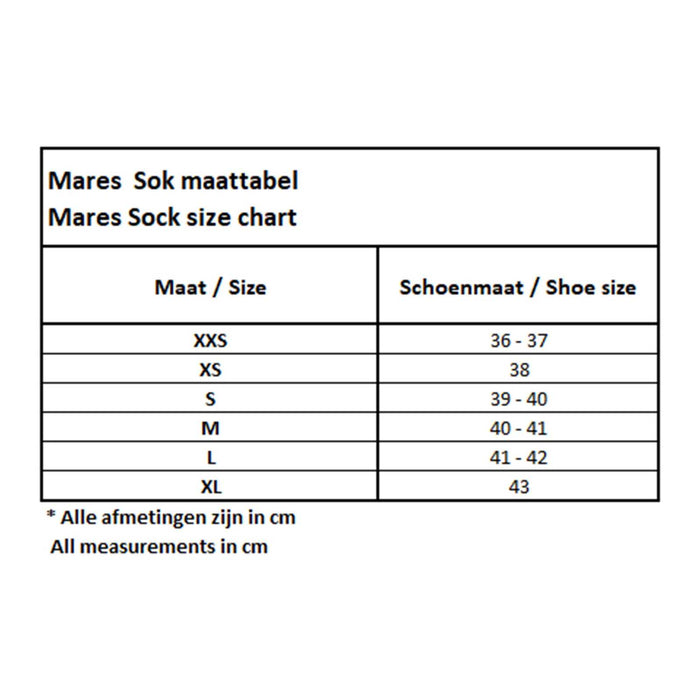 Freediving Socks Flex 5mm Black M-L Mares 422656M-L