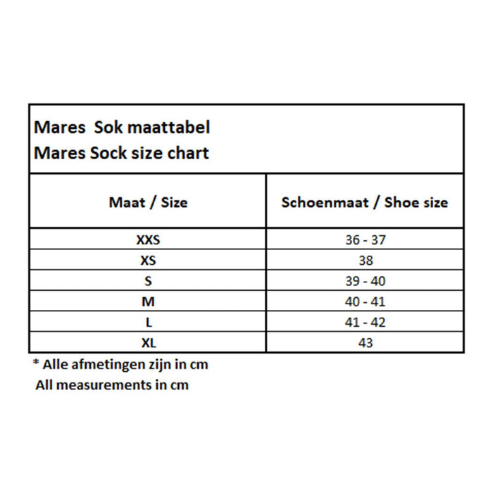 Apnoe-Socken Flex 3 mm Schwarz M-L Mares 422657M-L