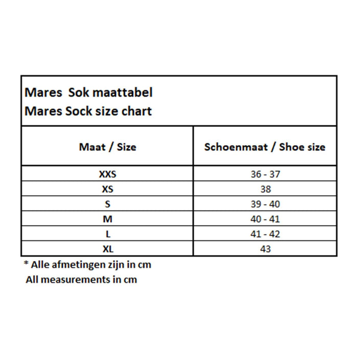 Freediving Socks 2mm Black M-L Mares 422658M-L