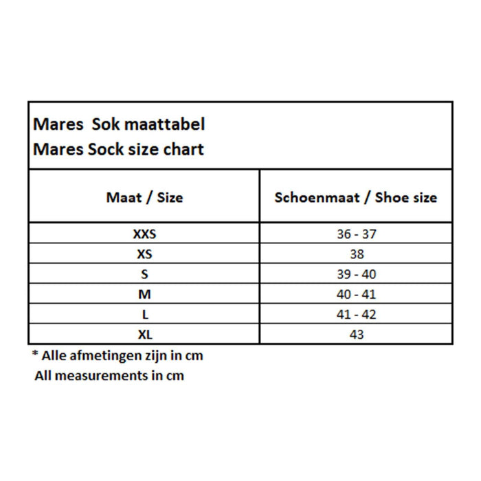 Freediving Socks Flex Gold 50mm Black L Mares 422661L