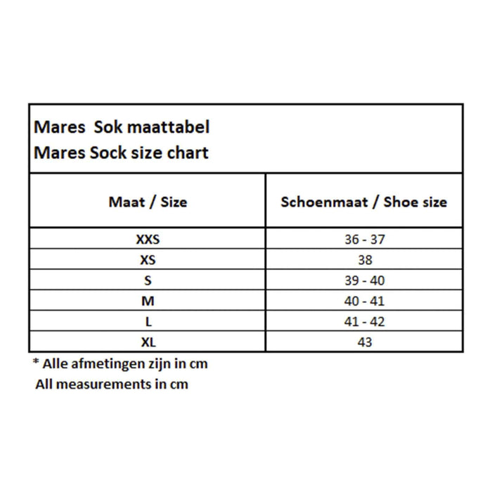 Apnoe-Socken 5-6mm Schwarz XL-XXL Mares 422674XL-XXL