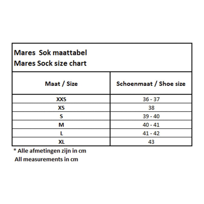 Calcetines de apnea 5-6mm Negro XS-S Mares 422674XS-S