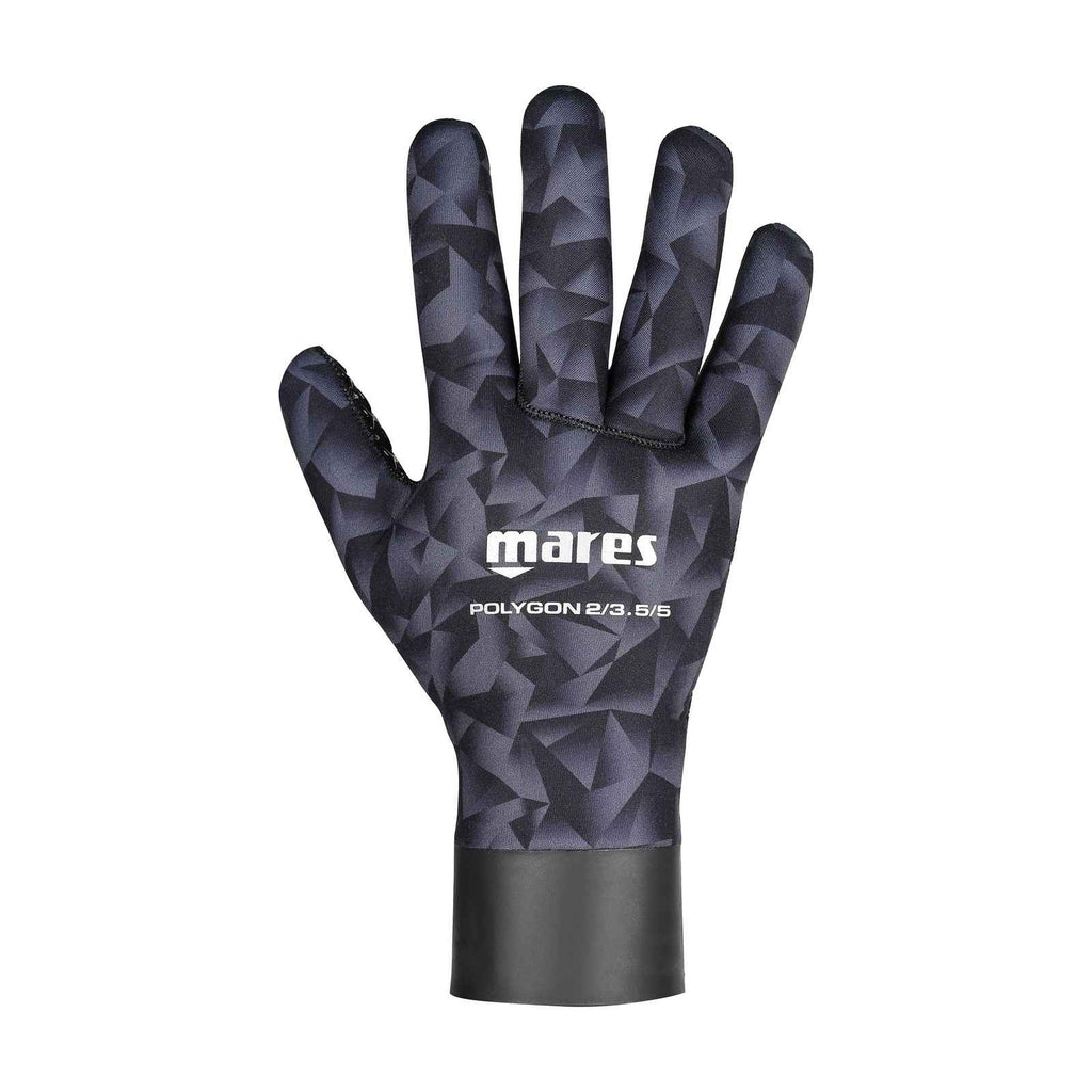 Freediving Gloves Polygon Bk 2-3,5-5mm Black-Camo M Mares 422675M