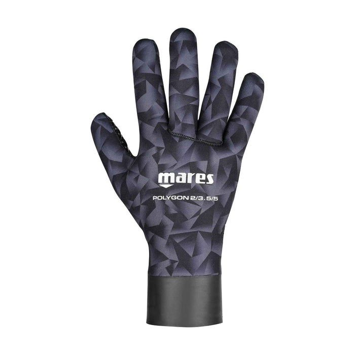 Freediving Gloves Polygon Bk 2-3,5-5mm Black-Camo M Mares 422675M
