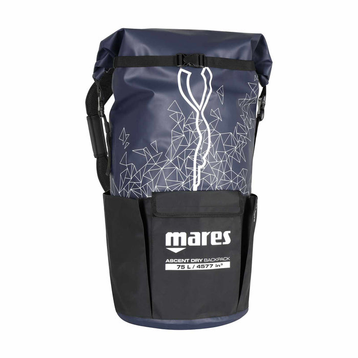 Freediving Backpack Ascent Dry Black-Blue 75l Mares 425565