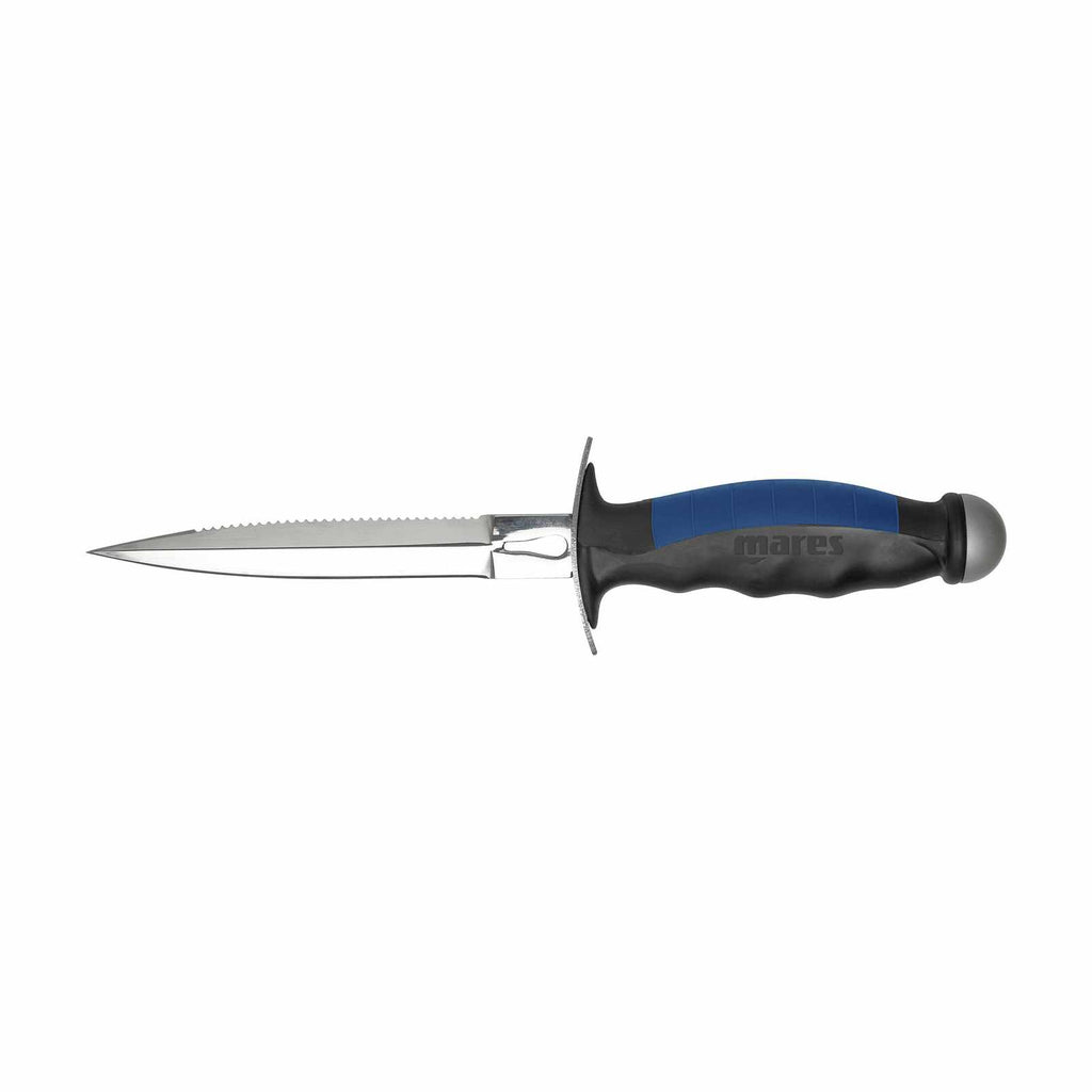 Spearfishing Knife Snake 2.1 Stainless Steel Black-Blue Mares 425617