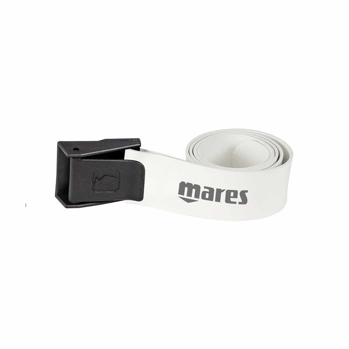 Cinturón elástico de lastre con hebilla de nailon blanco Mares 425812WH