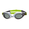 Swimming Goggles Bondi White-Lime Tinted-Smoke Lenses Zoggs 461004WHBLTSM