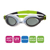 Swimming Goggles Bondi White-Lime Tinted-Smoke Lenses Zoggs 461004WHBLTSM