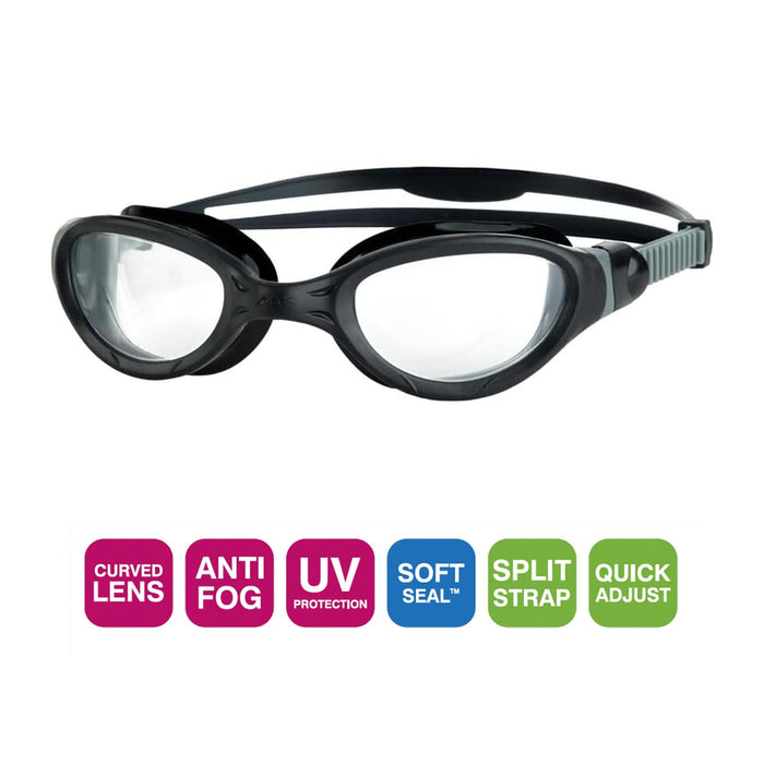 Swimming Goggles Phantom 2.0 Black-Grey Zoggs 461031BKGYCLR