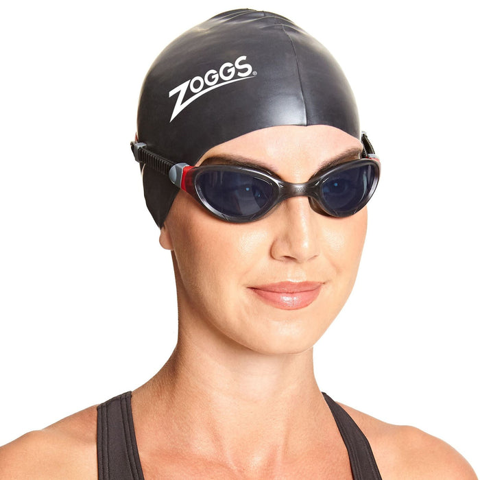 Swimming Goggles Phantom 2.0 Black-Red Tinted-Smoke Lenses Zoggs 461031BKRDTSM