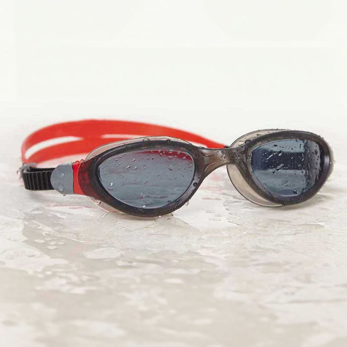 Swimming Goggles Phantom 2.0 Black-Red Tinted-Smoke Lenses Zoggs 461031BKRDTSM