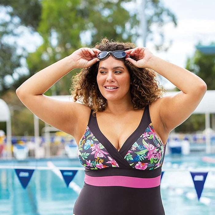 Swimming Goggles Phantom 2.0 Black-Red Tinted-Smoke Lenses Zoggs 461031BKRDTSM