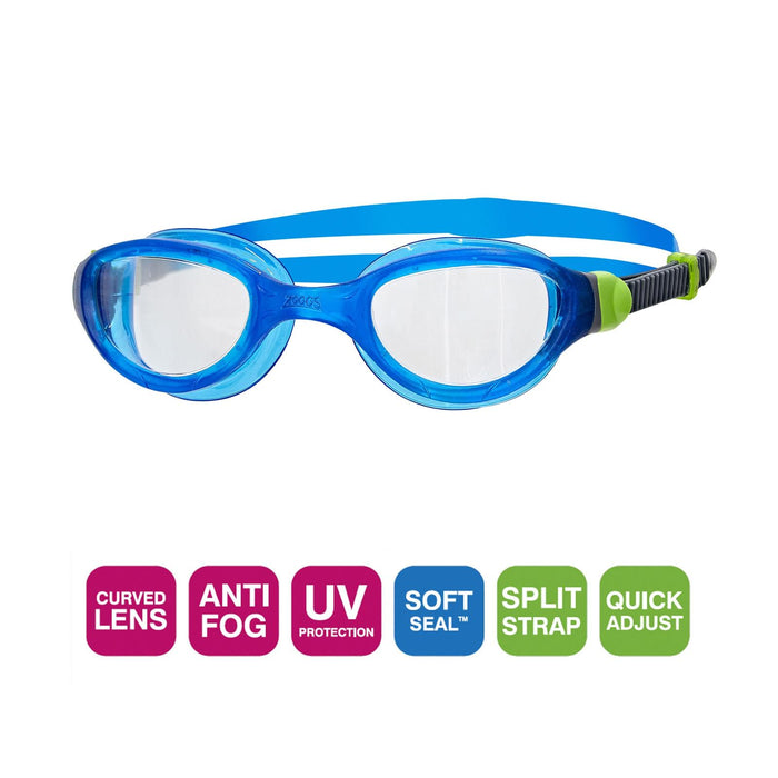 Swimming Goggles Phantom 2.0 Clear Tinted-Blue Lenses Zoggs 461031CLTBL
