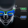 Swimming Goggles Predator Blue-White Tinted-Smoke Lenses Small Zoggs 461037BLWHTSMS
