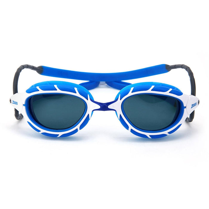 Swimming Goggles Predator Blue-White Tinted-Smoke Lenses Small Zoggs 461037BLWHTSMS