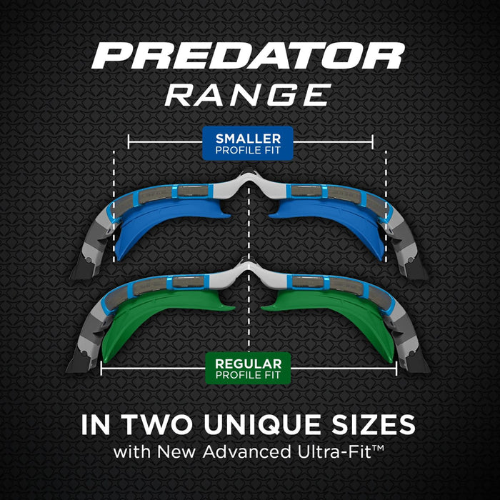 Lunettes de natation Predator Transparent-Gris Standard Zoggs 461037CLGYCLRR
